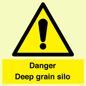Danger Deep grain silo
